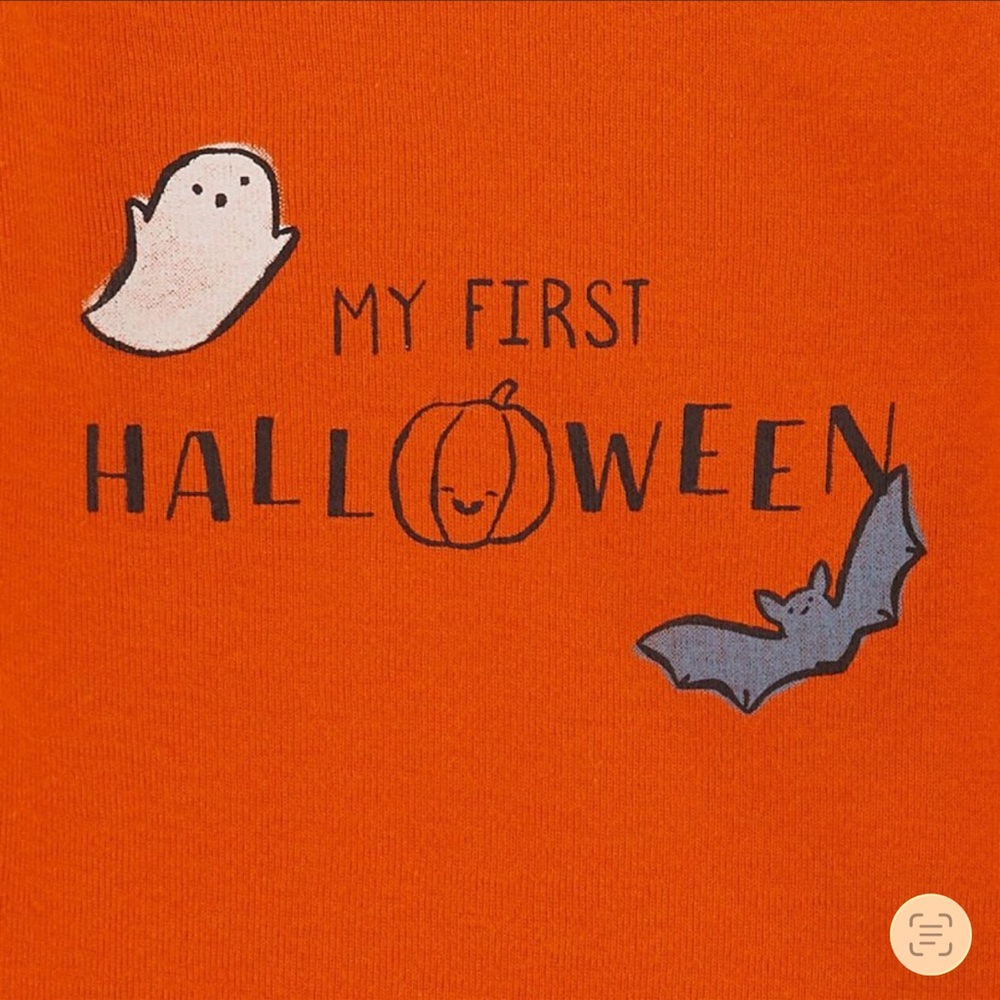 CARTER’S MY FIRST HALLOWEEN ONESIE - ORANGE SIZE VARIOUS (NEW WITH TAGS) A6 - Picture 2 of 4